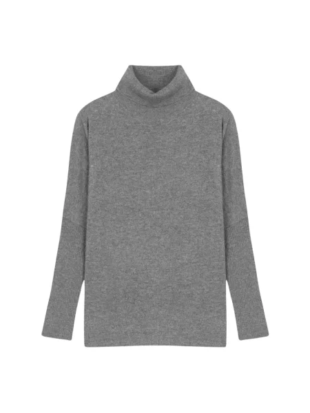 Ponczo Absolut Cashmere z kaszmiru szare