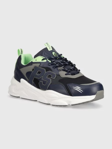 Sneakersy Plein Sport skórzane niebieskie