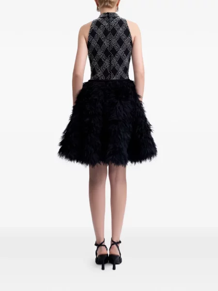 Rochie Gemy Maalouf cu mărgele de costum negru