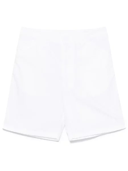 Pantaloni scurți Prada din canvas alb