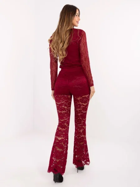 Hlače Italy Moda rdeča