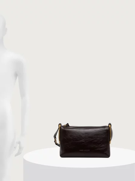 MARC JACOBS чанта crossbody дамска от кожа SCENE MEDIUM SHOULDER кафяво