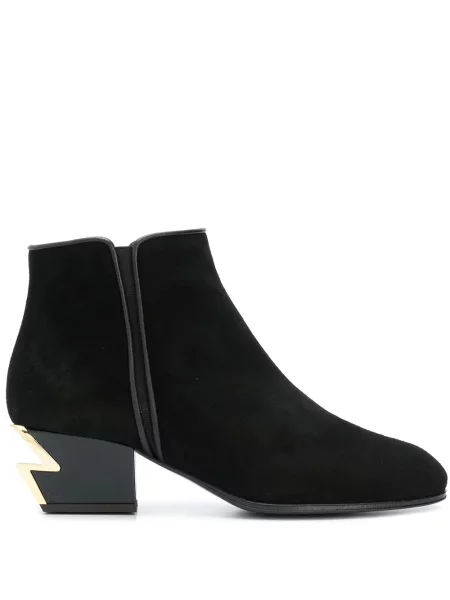 Botine Giuseppe Zanotti cu vârf rotund negru