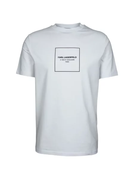 Tricou Karl Lagerfeld cu imagine alb