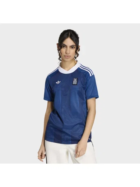 ADIDAS PERFORMANCE Funkční tričko Greece 26 Away noční modrá bílá