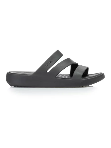 Japonki Crocs Getaway Strappy w kolorze czarnym dla kobiet czarne