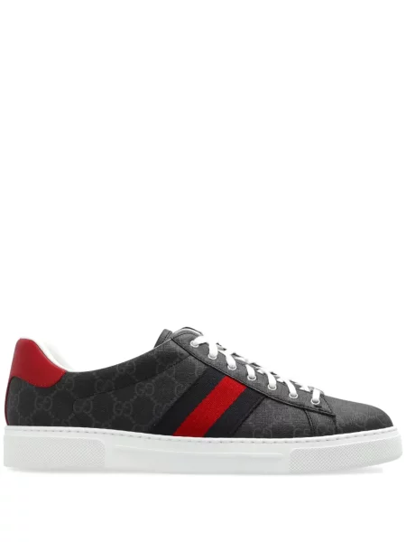 Sneakerși Gucci Ace din canvas negru