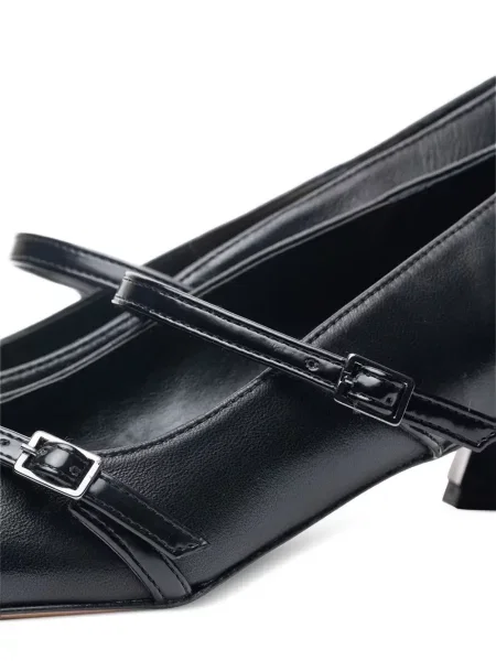 Pantofi cu toc Poche Paris cu cataramă negru
