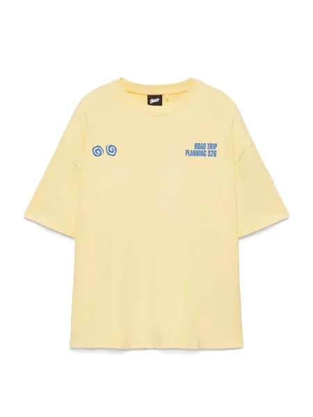 Pull&Bear Tricou STWD / galben albastru