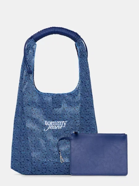 Geanta hobo Tommy Jeans albastru