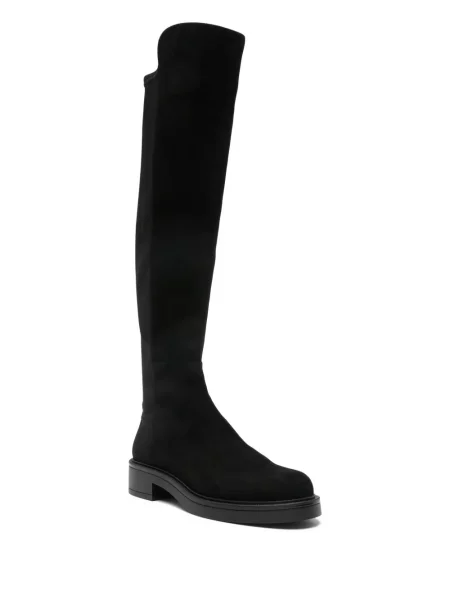 Cizme Stuart Weitzman din piele de căprioară negru