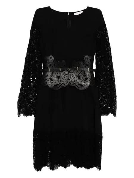 Rochie Saiid Kobeisy din dantelă de costum negru
