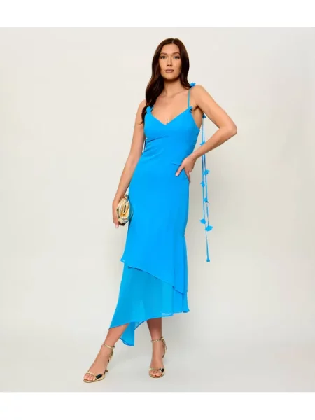 GUESS Rochie de seară STEFANI azur albastru