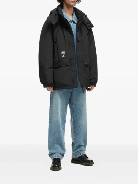 Geacă Alpha Industries cu glugă negru