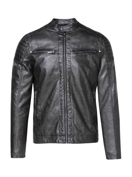 KOROSHI Geacă de primăvară-toamnă metalic gri