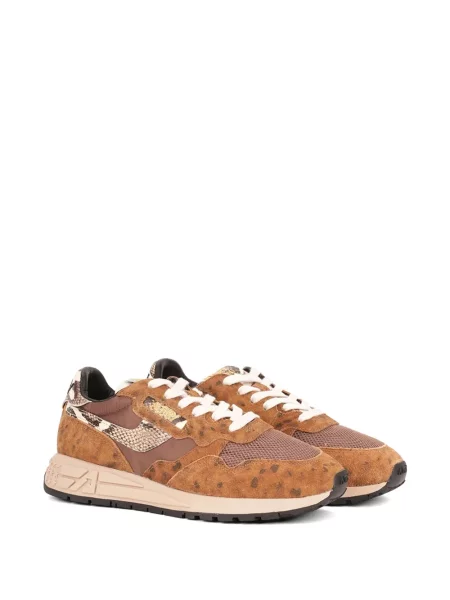 Sneakerși Autry cu imagine cu model leopard maro