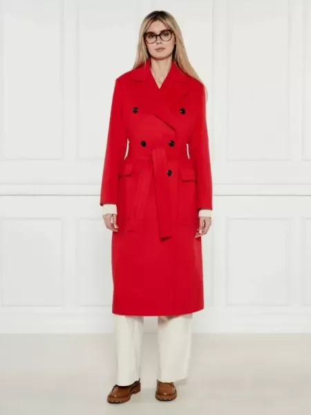 MAX&Co. De lână palton INCERTA roșu