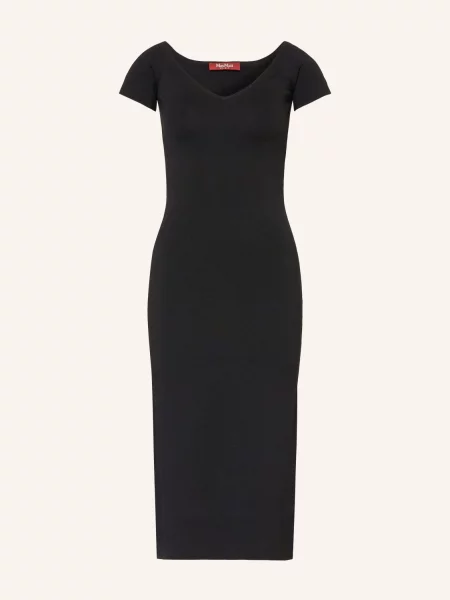 Max Mara Studio Pletené Šaty Cabina černá