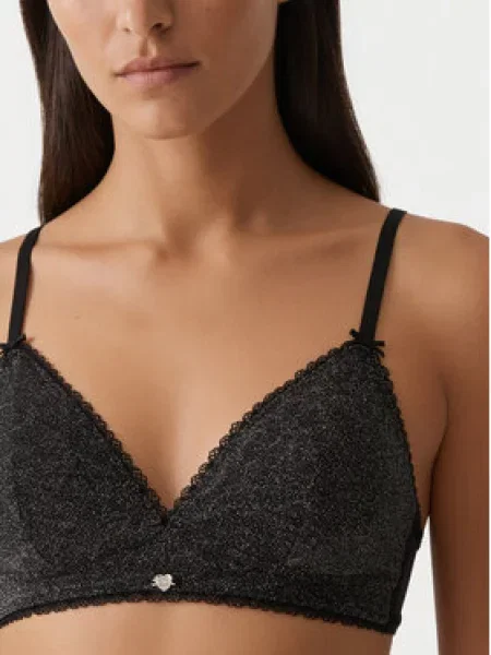 HUGO Bralette melltartó fekete