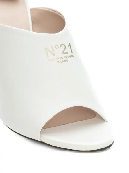 Sandale N°21 din piele cu imagine alb