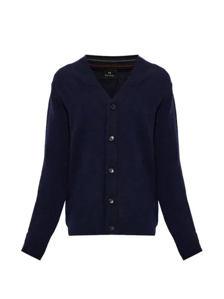 Cardigan Ps Paul Smith de lână albastru