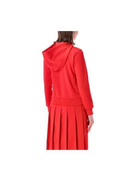 Bluza z kapturem Comme Des Garcons z kapturem czerwona