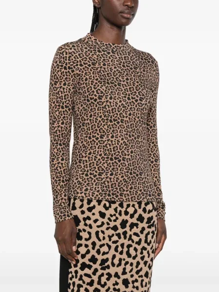 Lung top Marccain cu imagine cu model leopard
