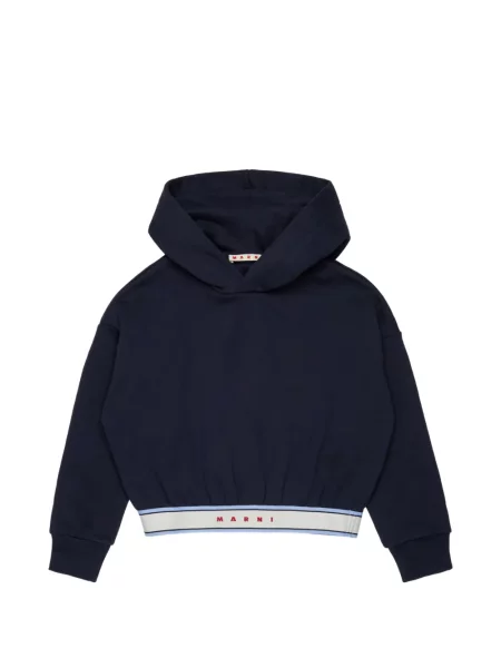 Bluza z kapturem dziecięca Marni niebieska