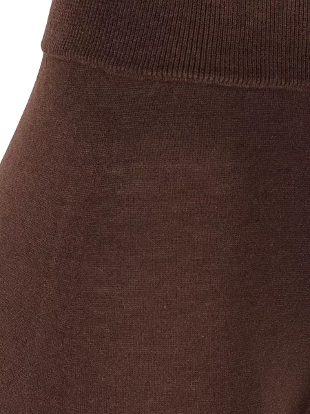 Pantaloni Majestic Filatures din cașmir maro