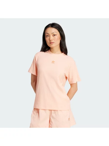 Essentials Wide Rib T-Shirt różowa