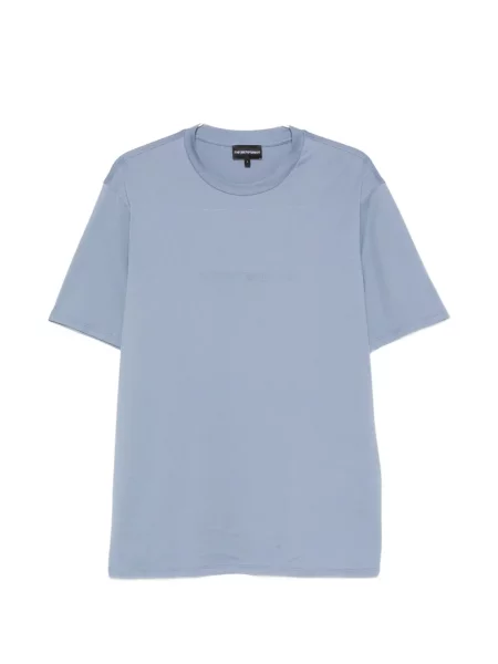 Tricou Emporio Armani cu imagine cu decolteu rotund albastru