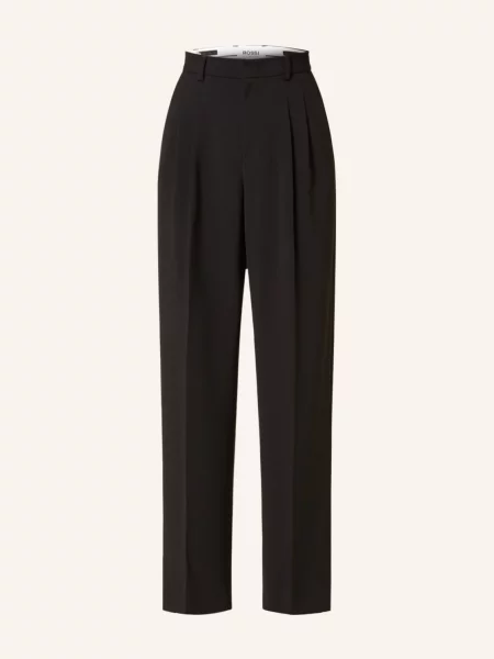 Szerokie spodnie Rossi klasyczne czarne