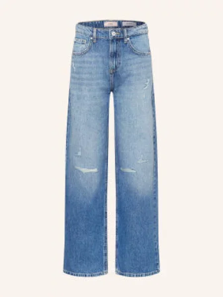 Guess Džíny Střihu Let oflw corn flower blue modré