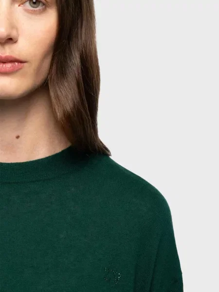 Кашемировый свитер Zadig&voltaire зеленый