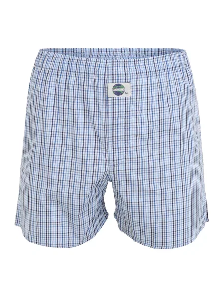 D.E.A.L International Boksarice Check modra / svetlo modra / temno modra bela