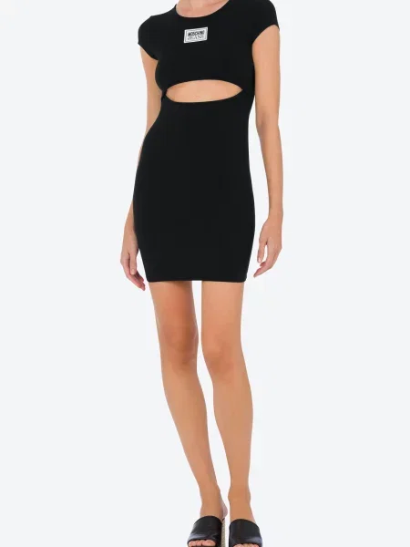 Платье мини Moschino черное