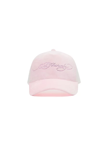Ed Hardy Čiapka svetloružová biela