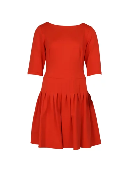 Rochie mini Issa plisată de costum portocaliu
