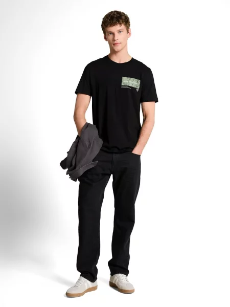 Tom Tailor Denim Koszulka Mężczyźni S czarny