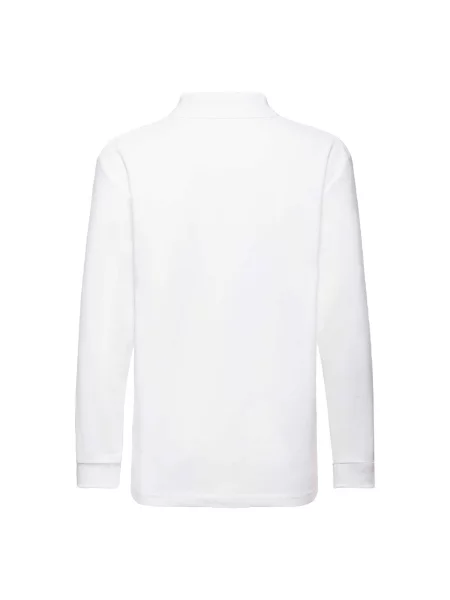 Tricou polo copii Fruit Of The Loom alb