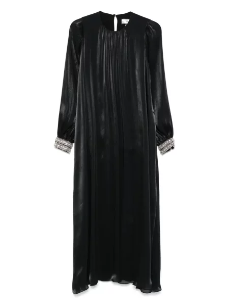 Rochie maxi Nissa cu mărgele negru