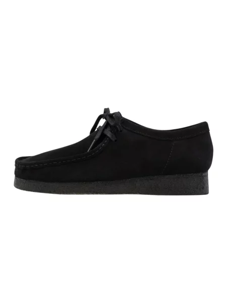 Półbuty Clarks zamszowe czarne