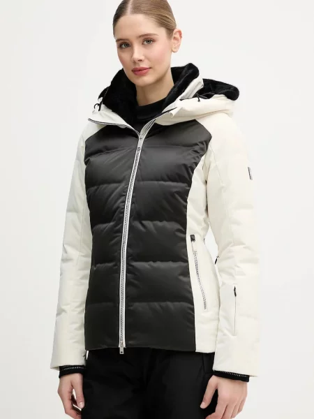 Descente geacă de schi din puf MARY bej