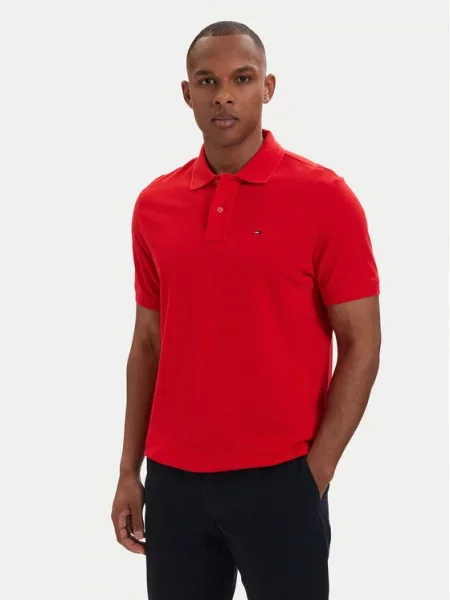Tommy Jeans Polo majica rdeča