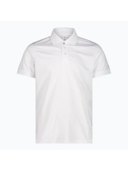 Tricou polo pentru bărbați CMP Polo bianco/grey gri
