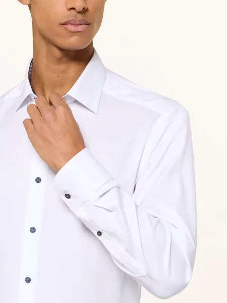 Olymp Jerseyová Košile Luxor Modern Fit bílá