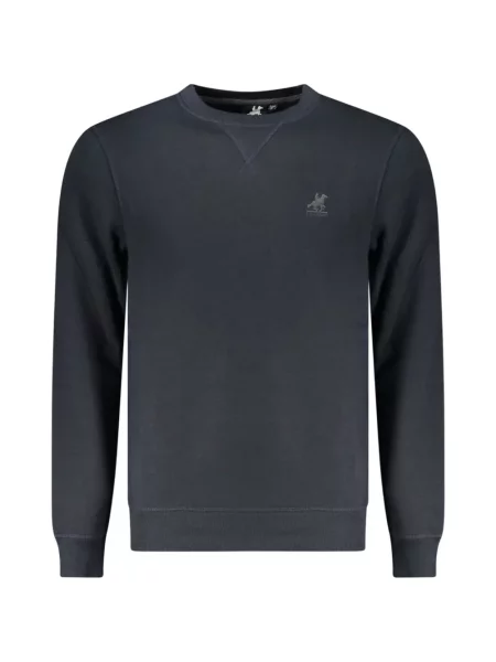 Hanorac crewneck U.s. Grand cu decolteu rotund cu autograf albastru
