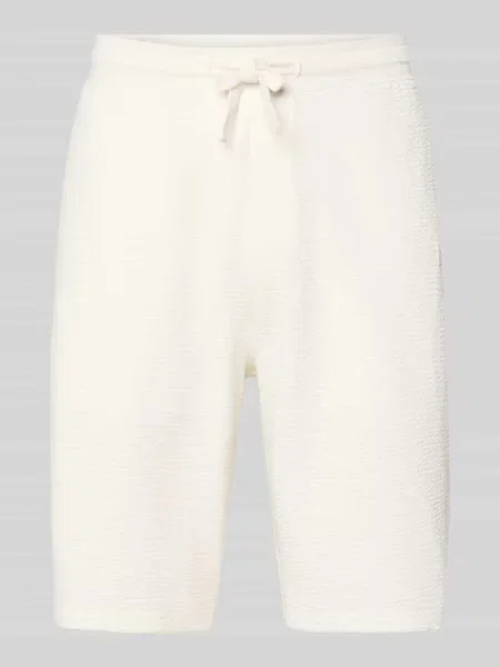 Bermudy krój relaxed fit z mieszanki bawełny model DETROIT' S.oliver Red Label białe