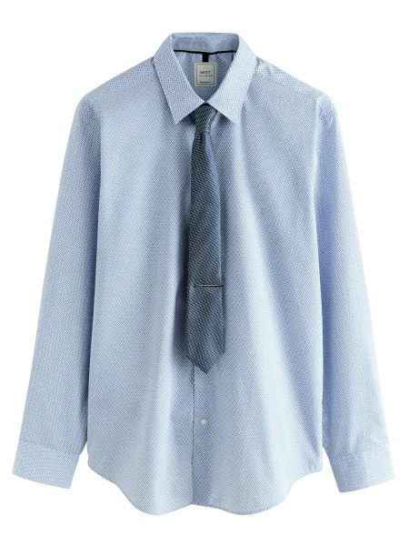 Next Cămașă bleumarin / deschis albastru