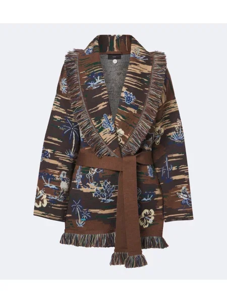 Cardigan Alanui de lână maro